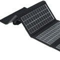 Can a portable solar panel be used outdoors?