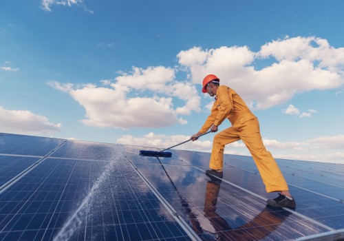 Can i use an abrasive cleaner to clean my solar panels?