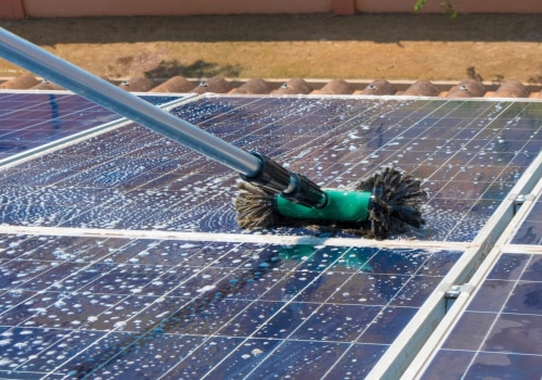 Can i use a garden hose to clean my solar panels?