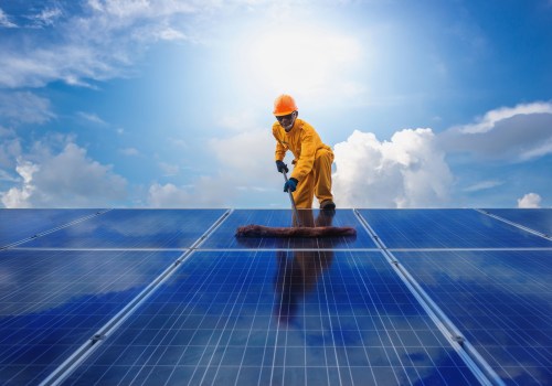 Can you clean solar panels when they are on?